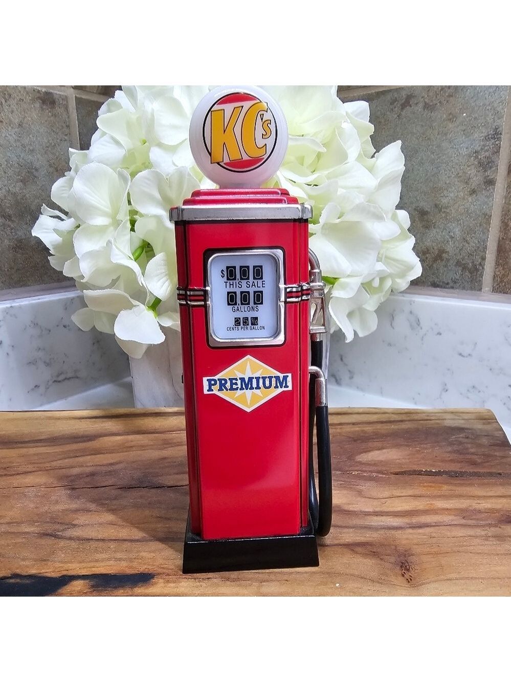 Hallmark  Kiddie Car Corner Collection lighted Pedal Power Premium Gas Pump